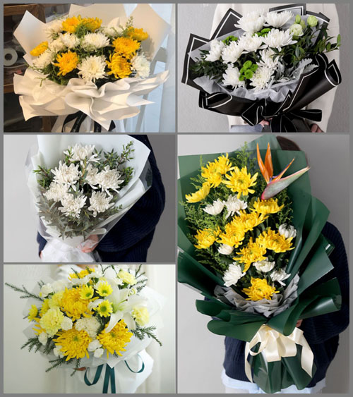 山东滨州滨城区滨北街道柳树孙村白事花束代送